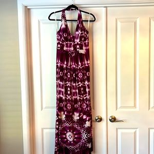 Fushia tie dye maxi dress. Size 6
